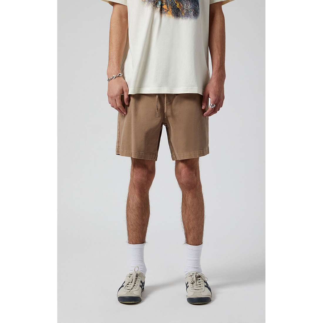 Men's Desert Taupe Volley Shorts available now at La Plaza Men's Desert Taupe Volley Shorts available now at La Plaza