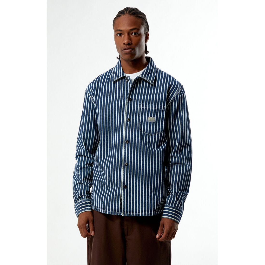 RVCA Men's Dayshift Hickory Overshirt available now at Concord Mills®