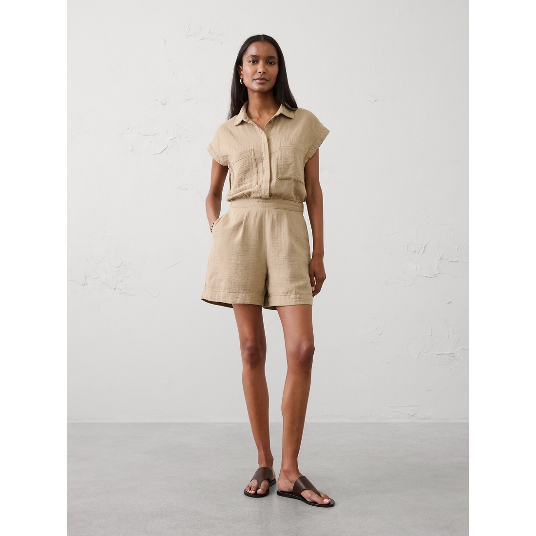 romper dress with shorts and pockets Avery Sleeveless Mini Dress with Built-In Romper Shorts & Pockets