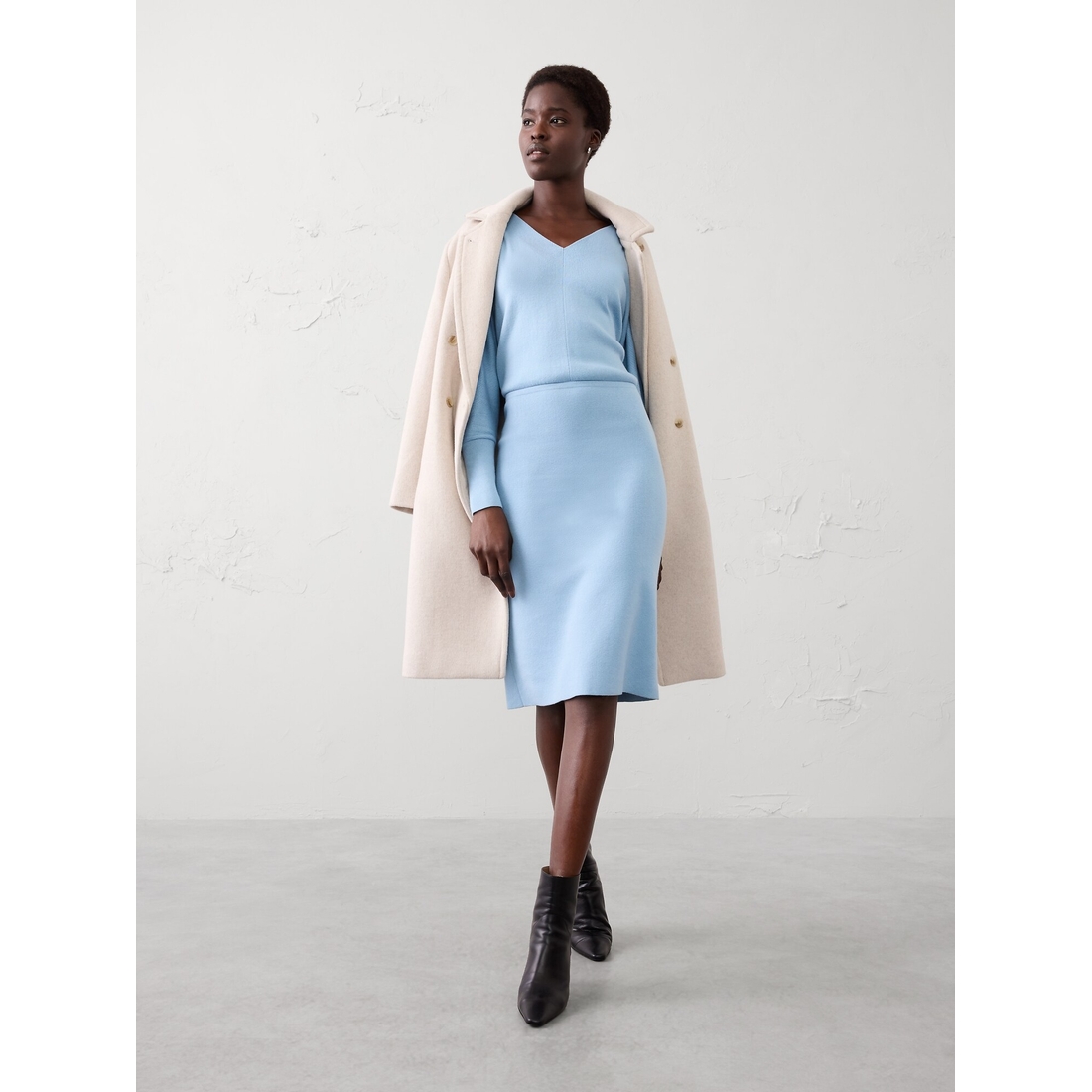 Blouson Knee Length Sweater Dress available now at Woodbury Common Premium  Outlets