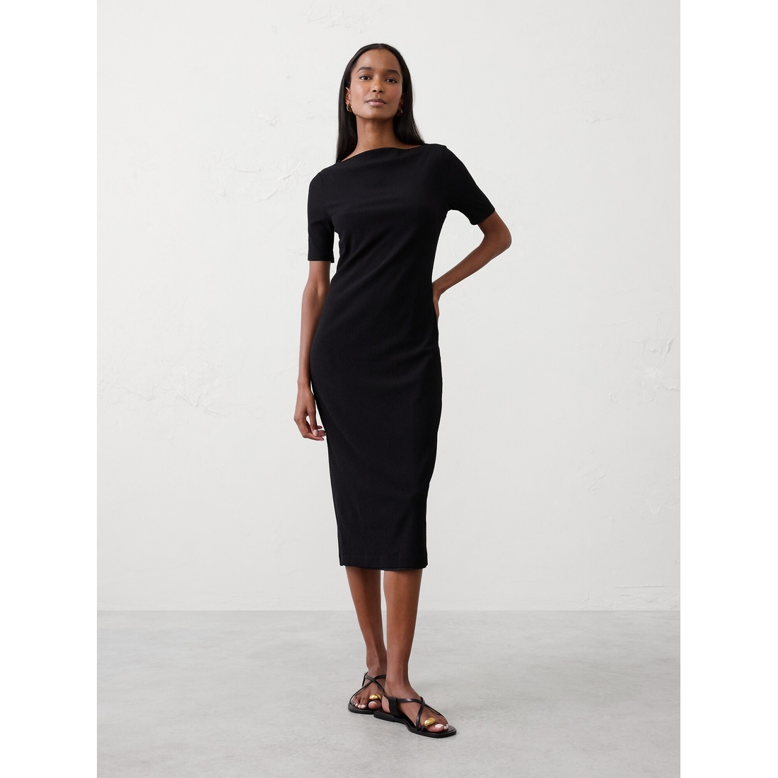 crinkle bodycon dress Crinkle Bodycon Maxi Dress in Pink