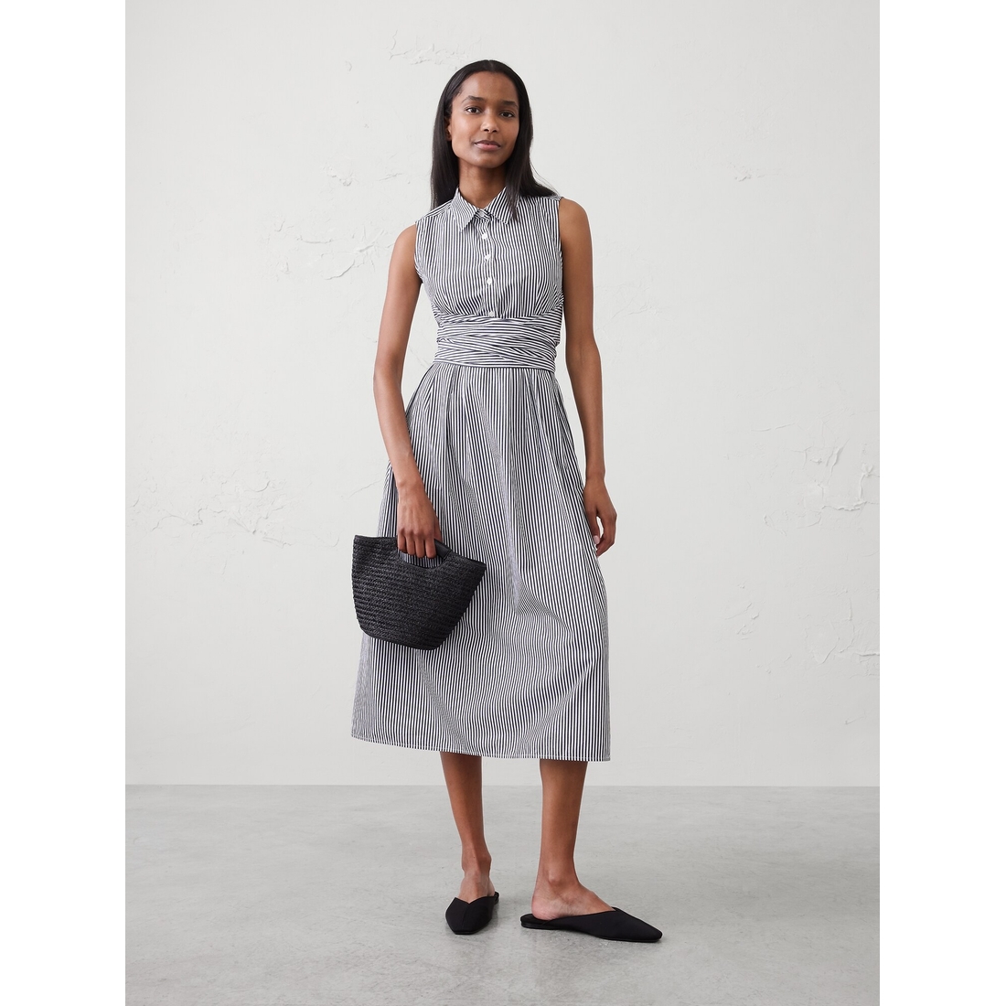 Poplin Wrapped Midi Shirtdress available now at Lee Premium Outlets Poplin Wrapped Midi Shirtdress available now at Lee Premium Outlets