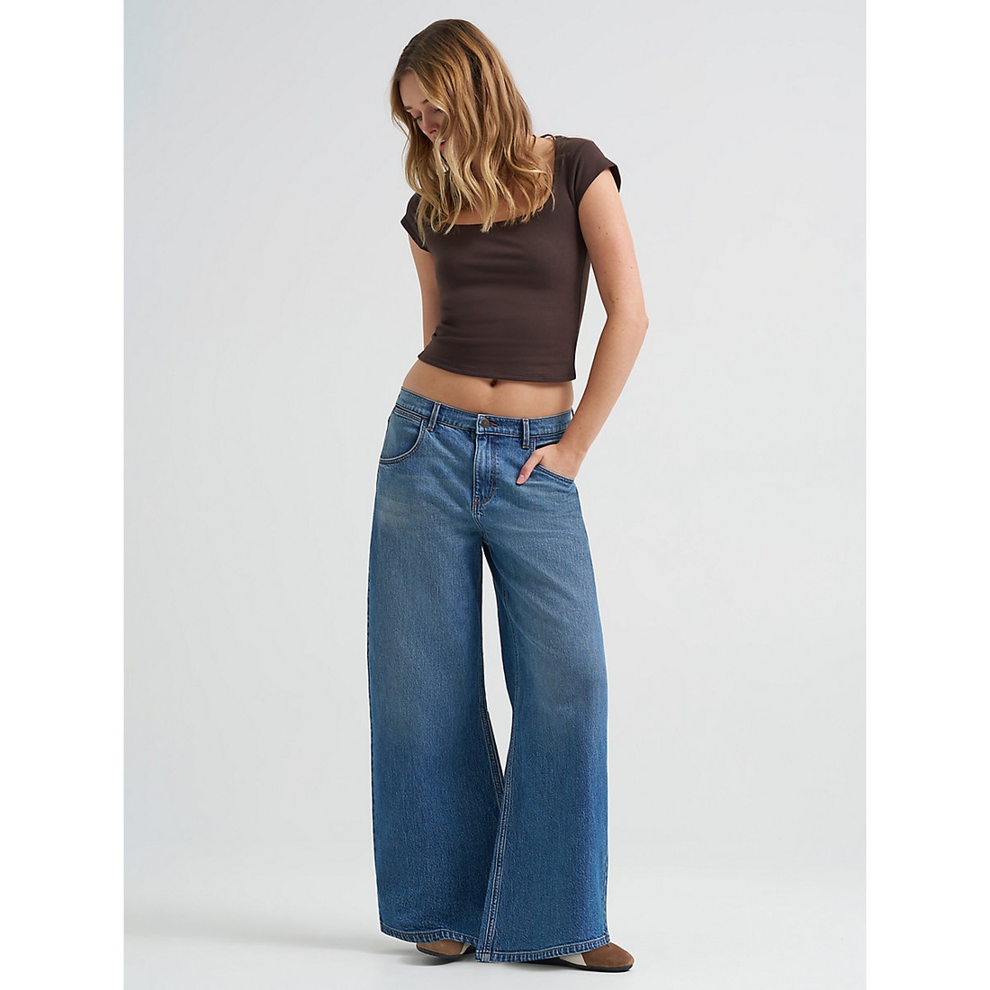 Women's Low Rise Ultra Barrel Jean available now at Indiana