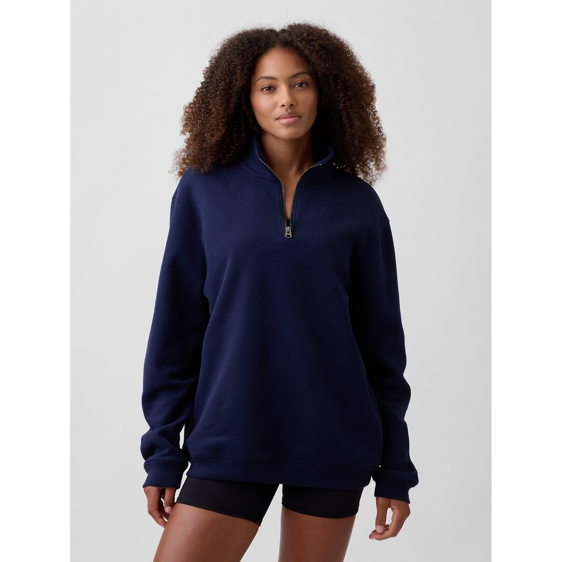 Adult Relaxed Quarter-Zip Fleece Sweatshirt available now at