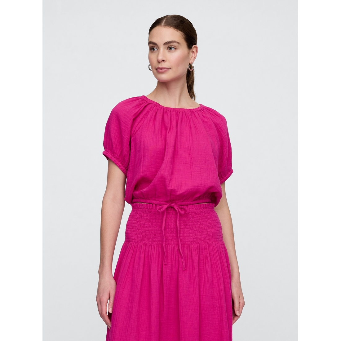 トップス chiepita Relaxed Gauze Tie-Hem Top available now at Arundel Mills®