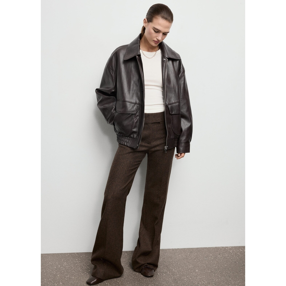 Oversized Faux Leather Jacket available now at Newport Centre™