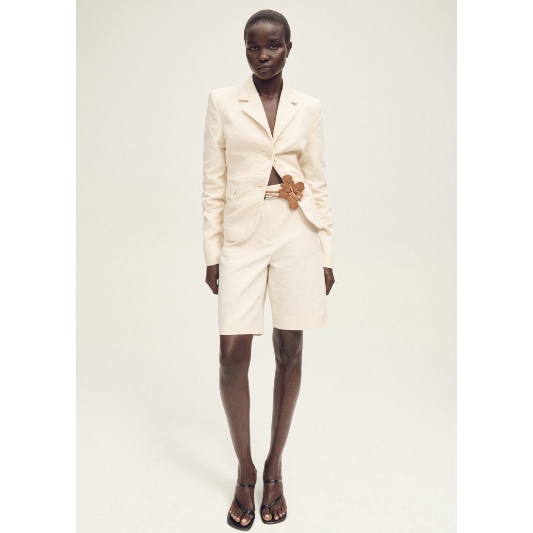 formal dresses woodfield mall Wrinkled Linen-blend Suit Blazer available now at Mall™ Design_Notched Lapel