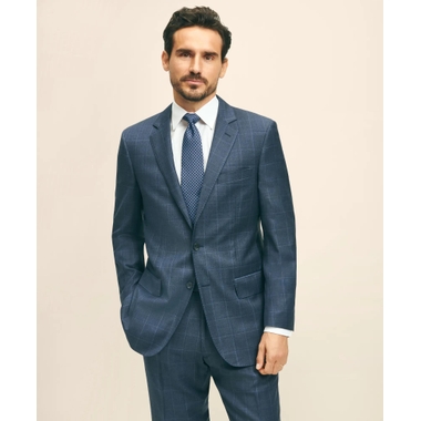 Brooks Brothers Classic Fit Wool Windowpane 1818 Suit available