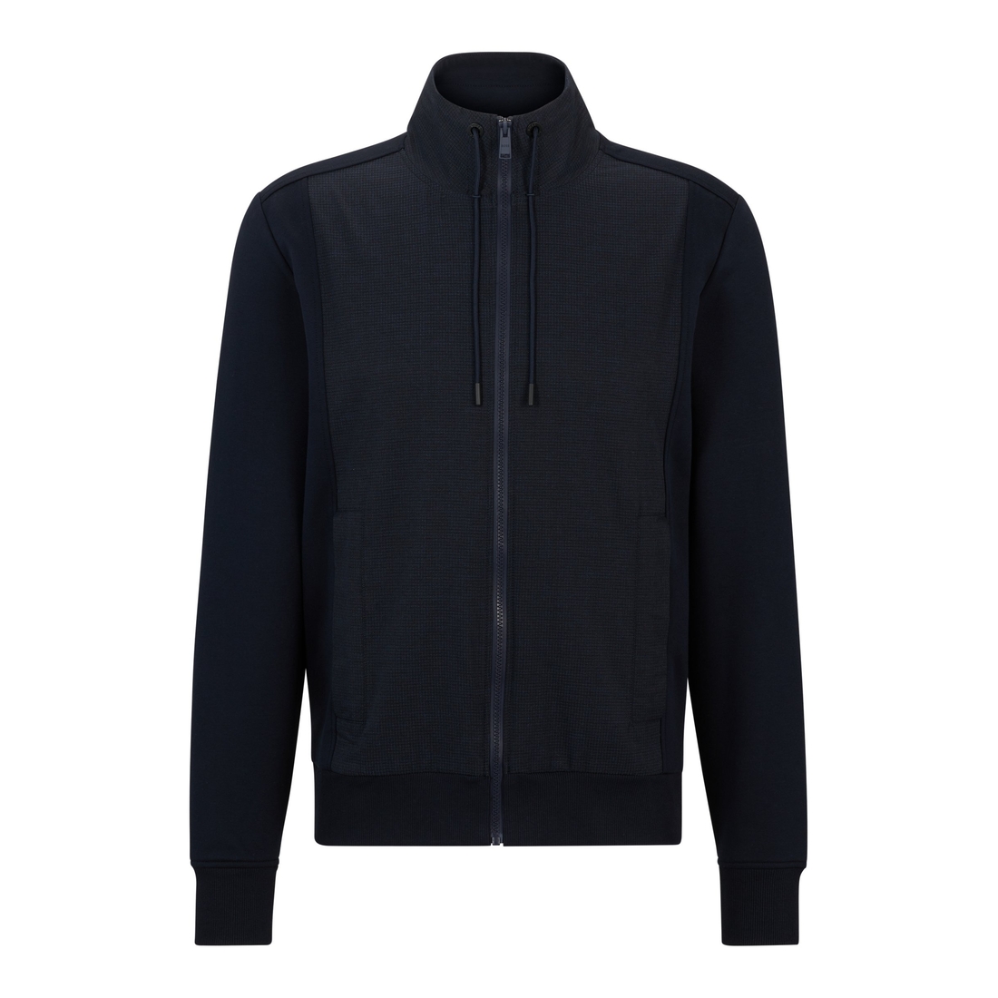 Packable zip-up sweatshirt with air-mesh panels available