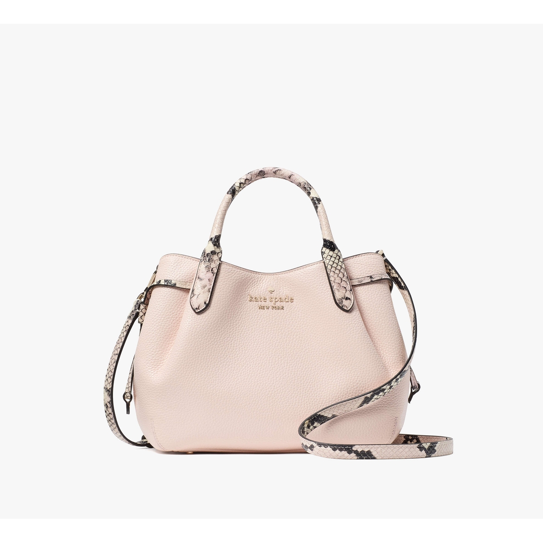 Dumpling Snake Embossed Small Satchel available now at San