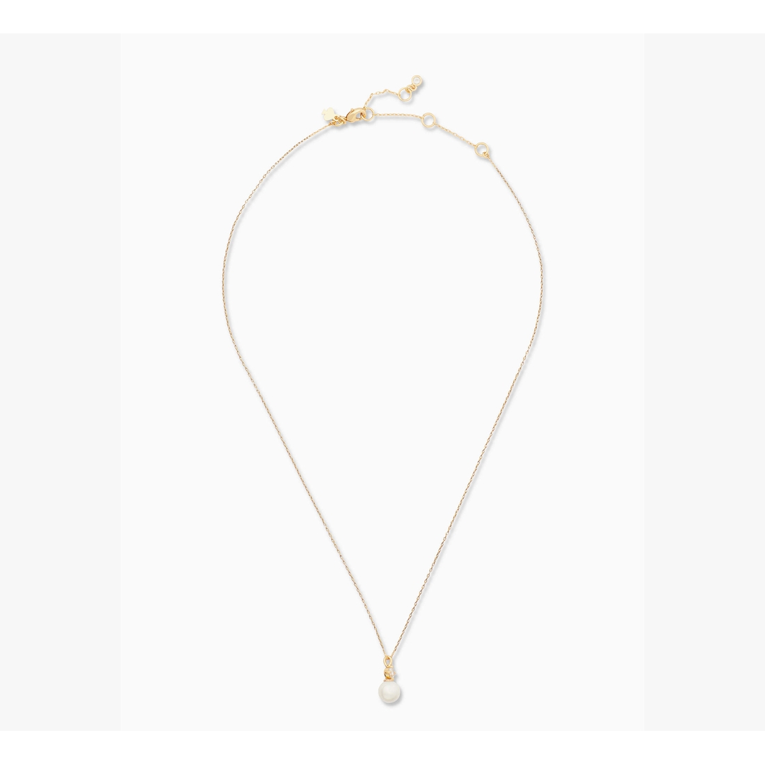 Kate Spade お洒落 pearls of wisdom mini pendant ネックレス Kate Spade New York Pearls of Wisdom Mini Pendant Gold Cream