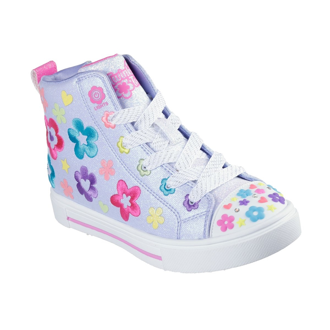 Girl's Twinkle Toes: Twinkle Sparks - Super Blossom Sneaker Girl's Twinkle Toes: Twinkle Sparks - Super Blossom Sneaker