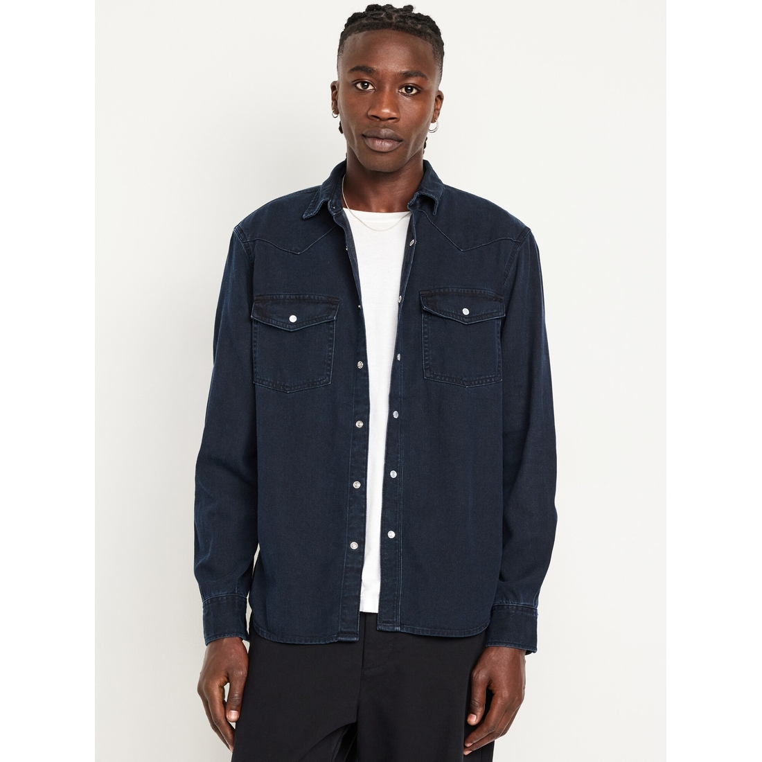 Denim Western Pocket Shirt available now at Tacoma Mall