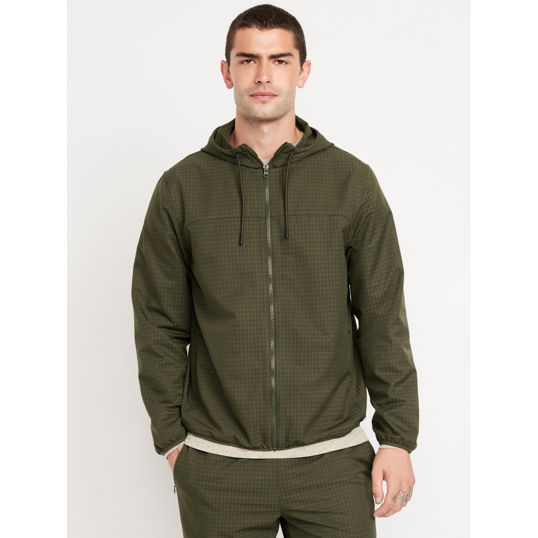 Textured Zip Performance Hoodie available now at Quaker