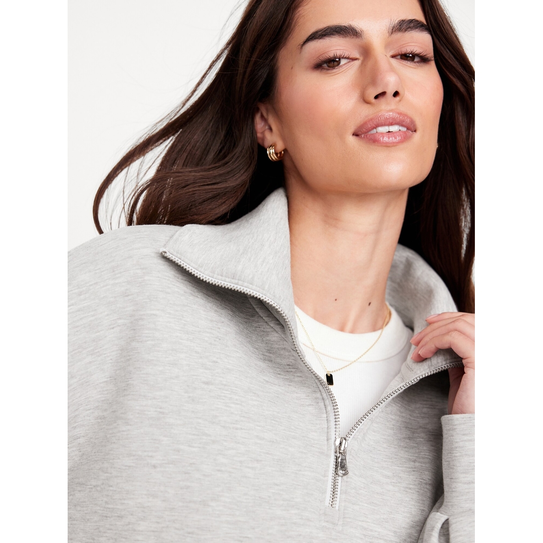 Half-Zip Bounce Fleece Pullover available now at Liberty