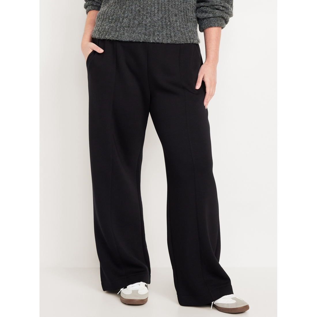 High-Waisted Bounce Fleece Wide-Leg Sweatpants available now High-Waisted Bounce Fleece Wide-Leg Sweatpants available now