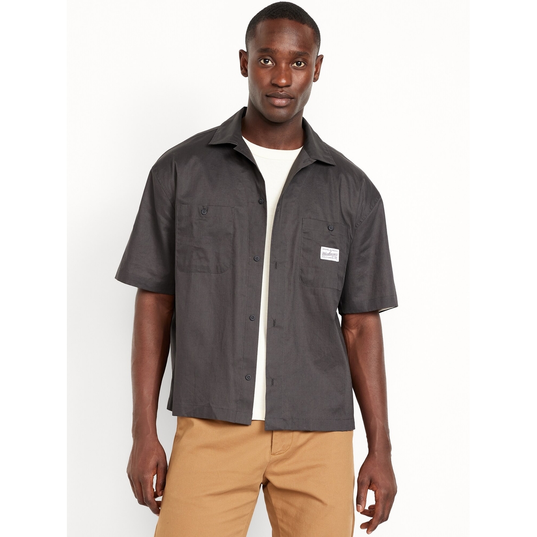 Cropped Utility Pocket Shirt available now at Coral Square