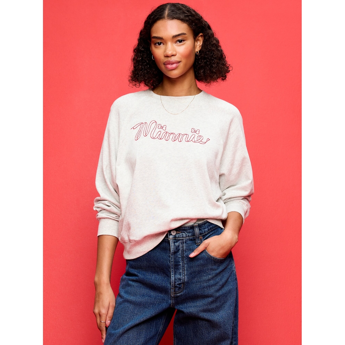 MINNANO CREW スウェット　xl Old Navy x Disney Minnie Mouse SoComfy Oversized Graphic