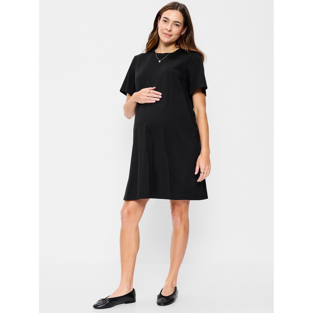 Maternity Vintage Crew-Neck Mini T-Shirt Dress available now at Tyrone  Square