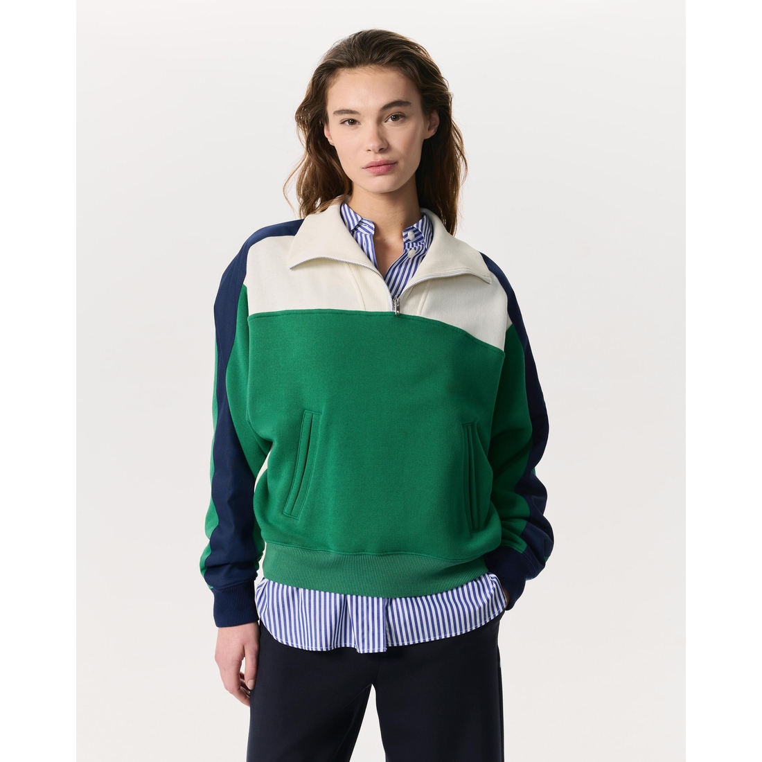 トップス VINTAGE SEAVALLEY HALFZIP-UP SWEATSHIRTS トップス VINTAGE