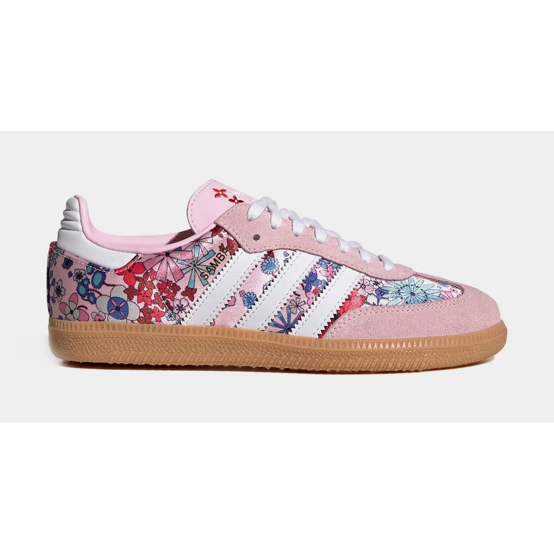 Samba OG Liberty London Clear Pink Floral Grade School Lifestyle Shoes  available now at Del Amo Fashion Center