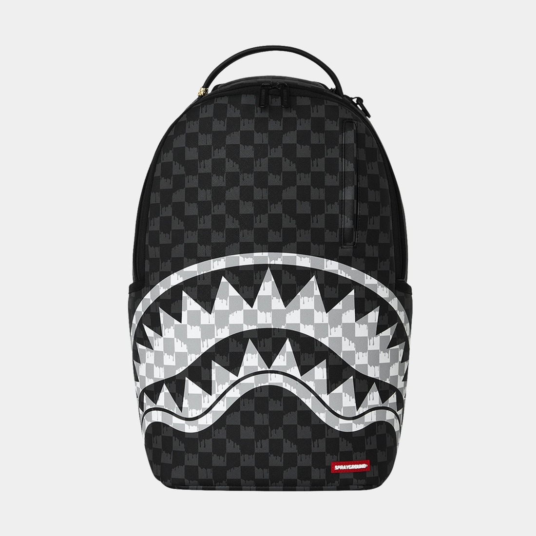 Drip Check Shark Mens Backpack available now at San Marcos Premium