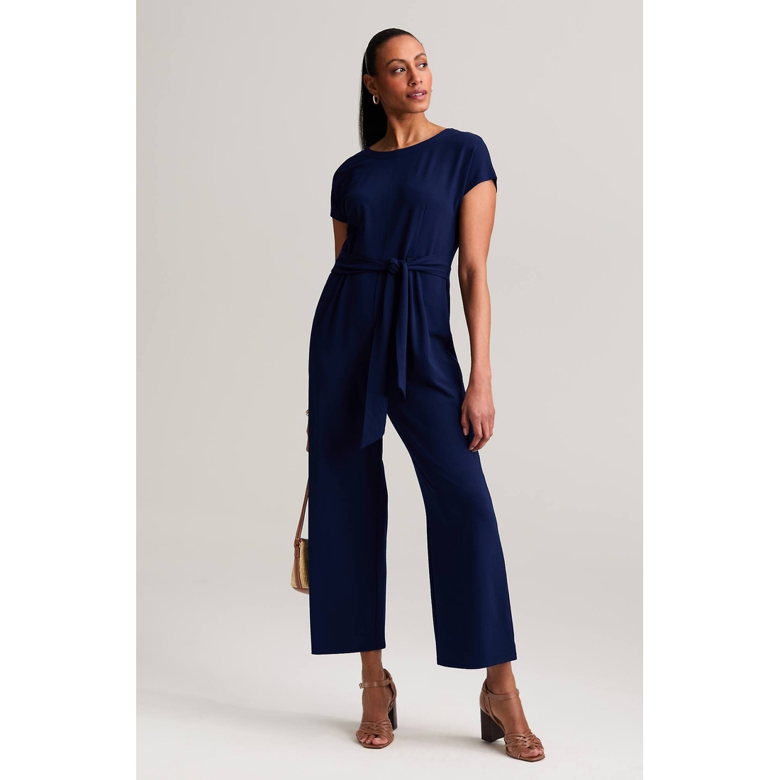 Women's Wearever Knit Tie-Waist Jumpsuit available now at Stanford
