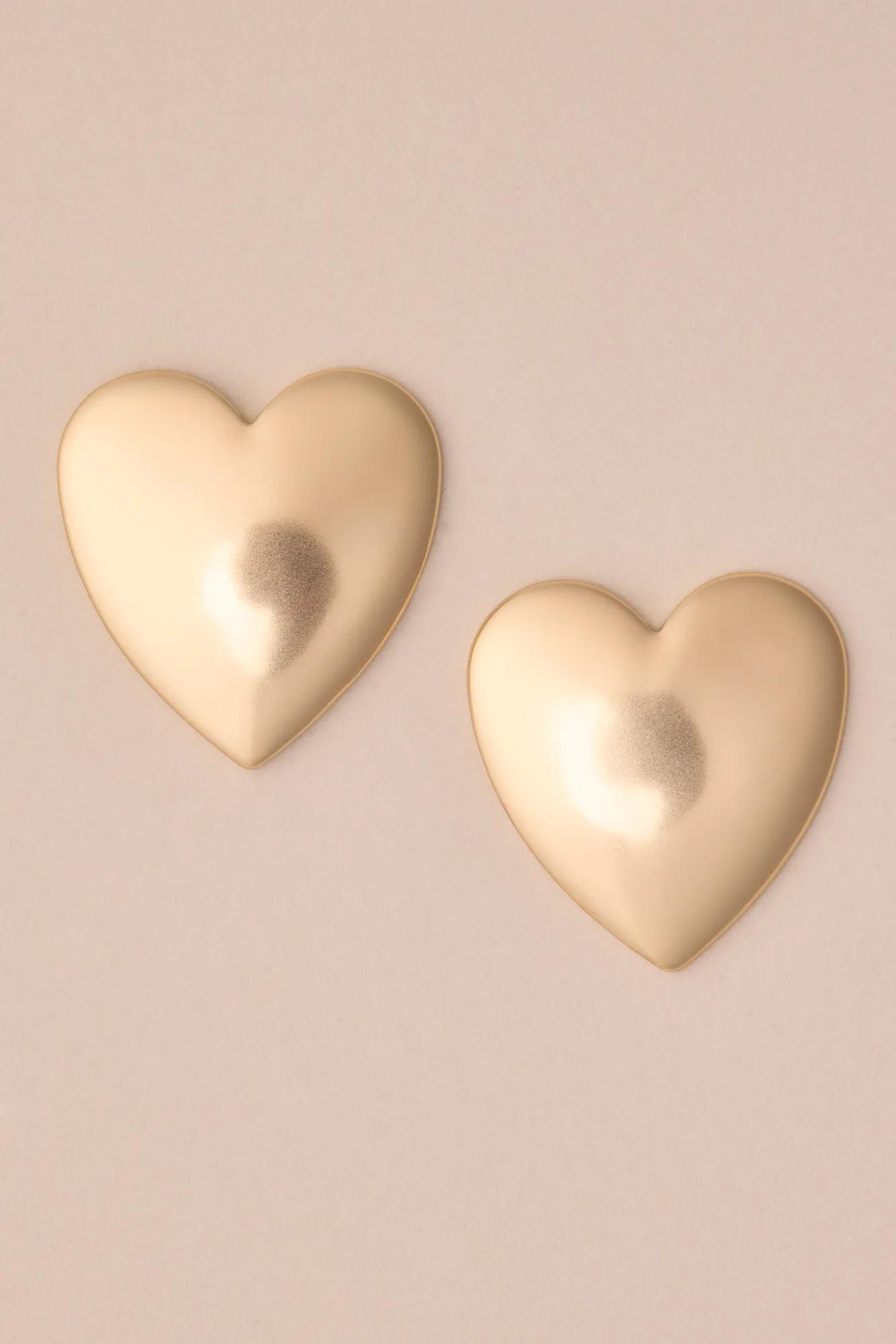 Lucky Brand Jeans Lucky Brand Puffy Heart Stud Earring available now at Woodfield Mall