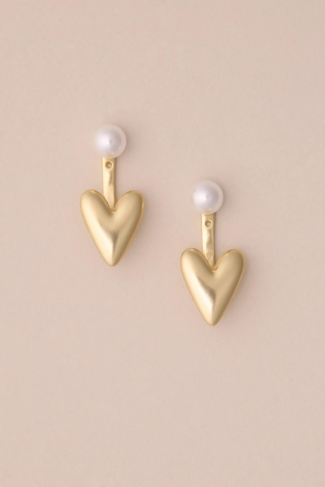 Lucky brand heart earrings discount