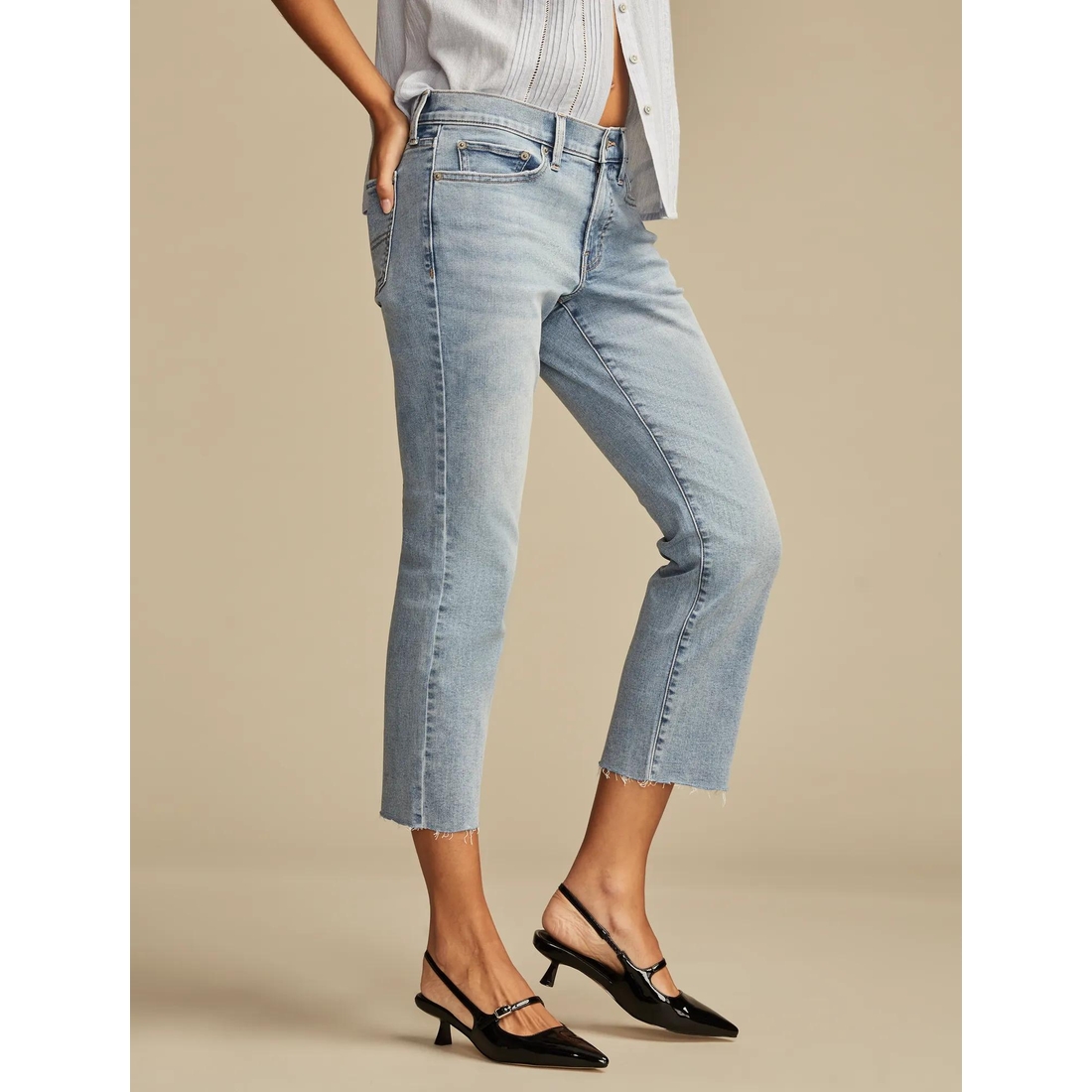 Lucky Brand Mid Rise Sweet Crop available now at Las Vegas South
