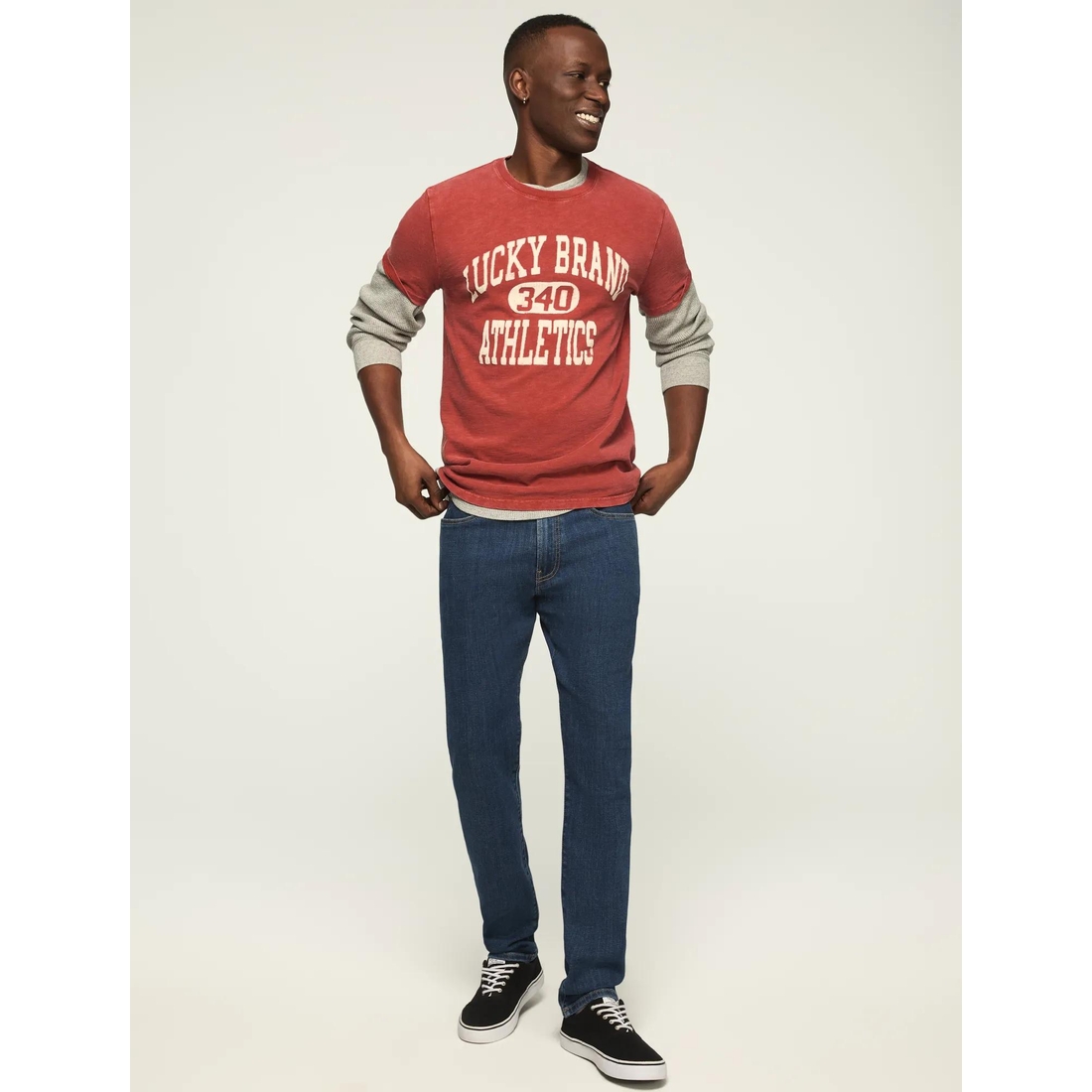 LUCKY BRAND LOS ANGELS CA トップス Men's LUCKY BRAND Graphic No.13 Spade Los Angeles Calif. Tee, Size