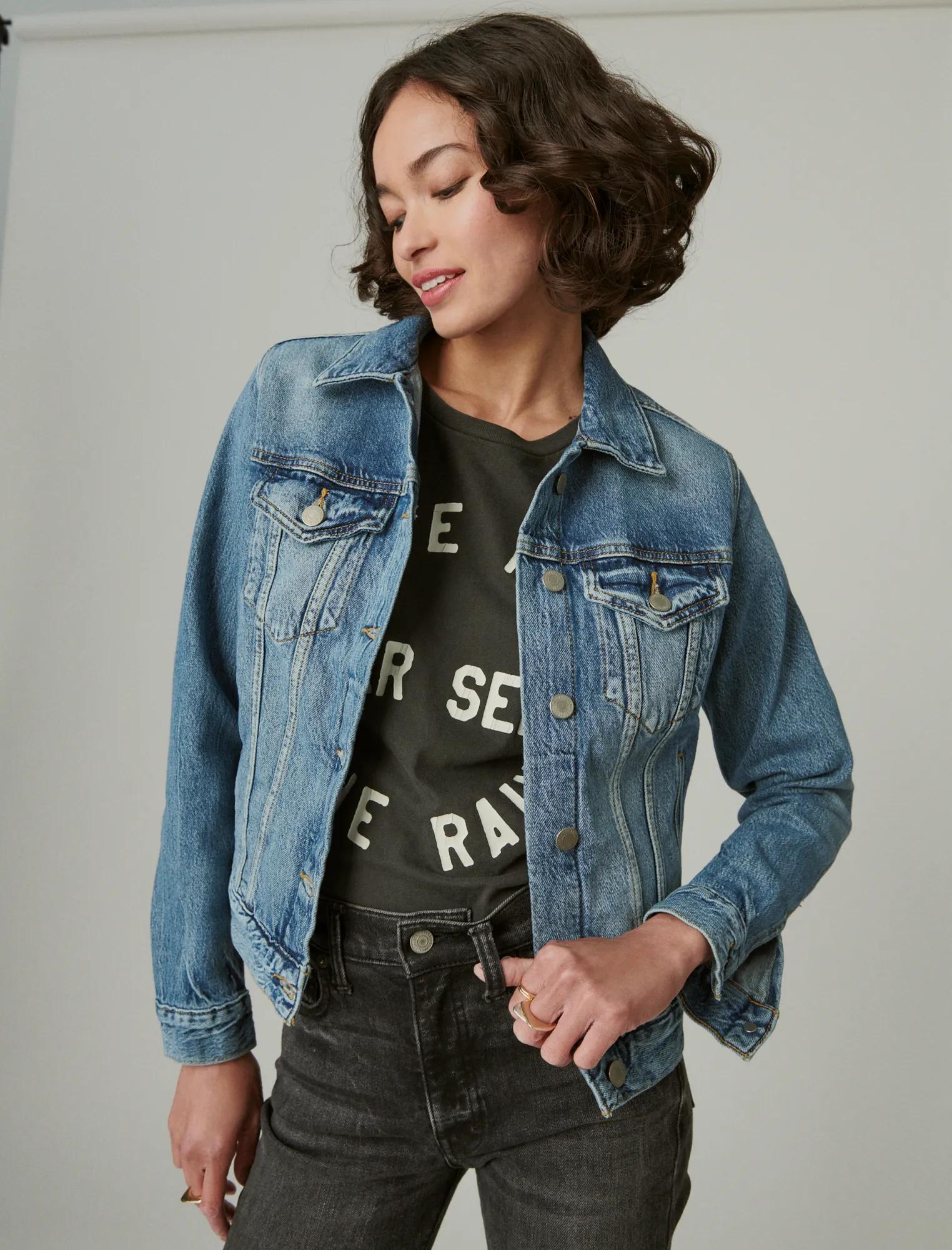Lucky Brand Leather Trucker Jacket available now at Barton Lucky Brand Leather Trucker Jacket available now at Barton