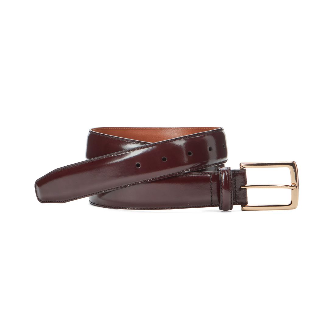 Johnston & Murphy Men's Burnished Leather Belt