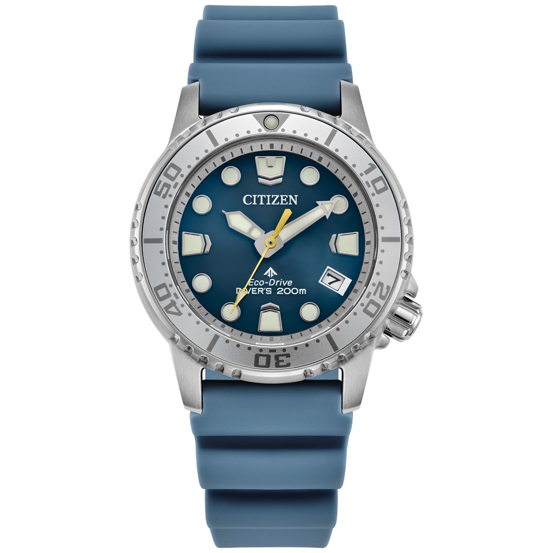 Citizen Women's Promaster Sea Dive 4 Light Blue Polyurethane Strap Watch 36.5mm