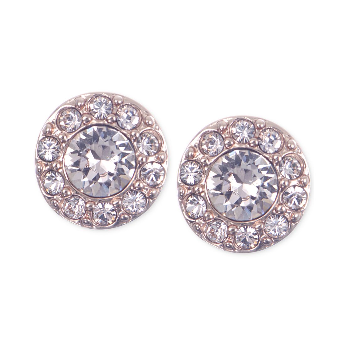 Givenchy Small Crystal Pave Stud Earrings