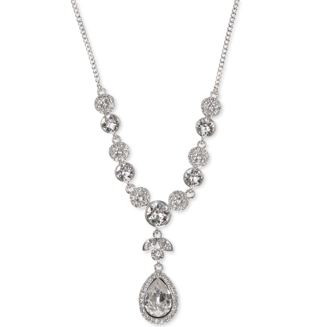 Givenchy Multi-Crystal Y-Neck Necklace