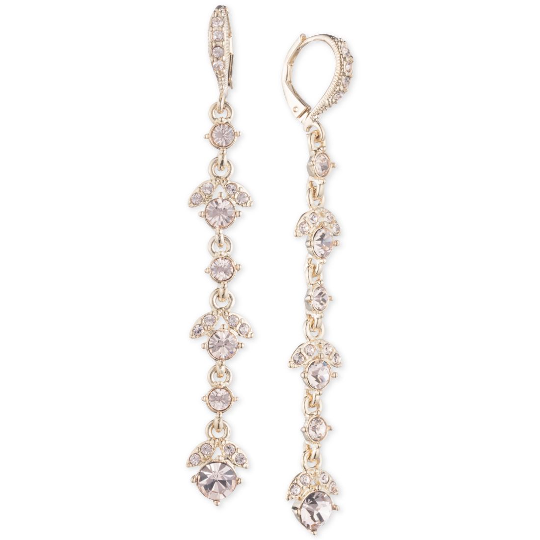 Givenchy Crystal Linear Drop Earrings