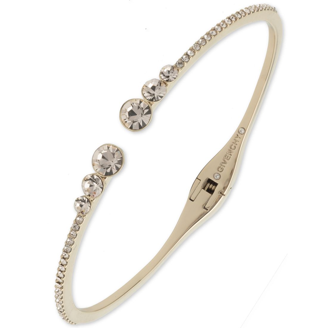 Givenchy Pave Open Cuff Bracelet