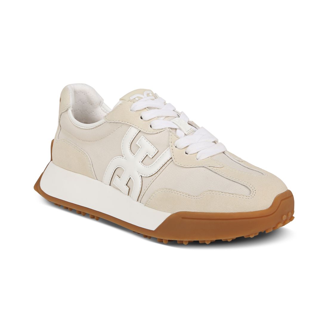 Sam Edelman Women's Langley Emblem Lace-Up Trainer Sneakers