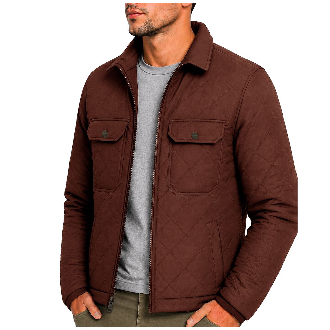 Hawke & Co. Men's Diamond Quilted Heritage Jacket