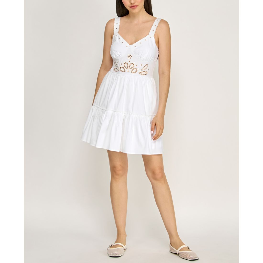 lauren ralph lauren ponte fit and flare dress Fit & Flare Laser Cut Dress – Baby B Kuwait main image 0
