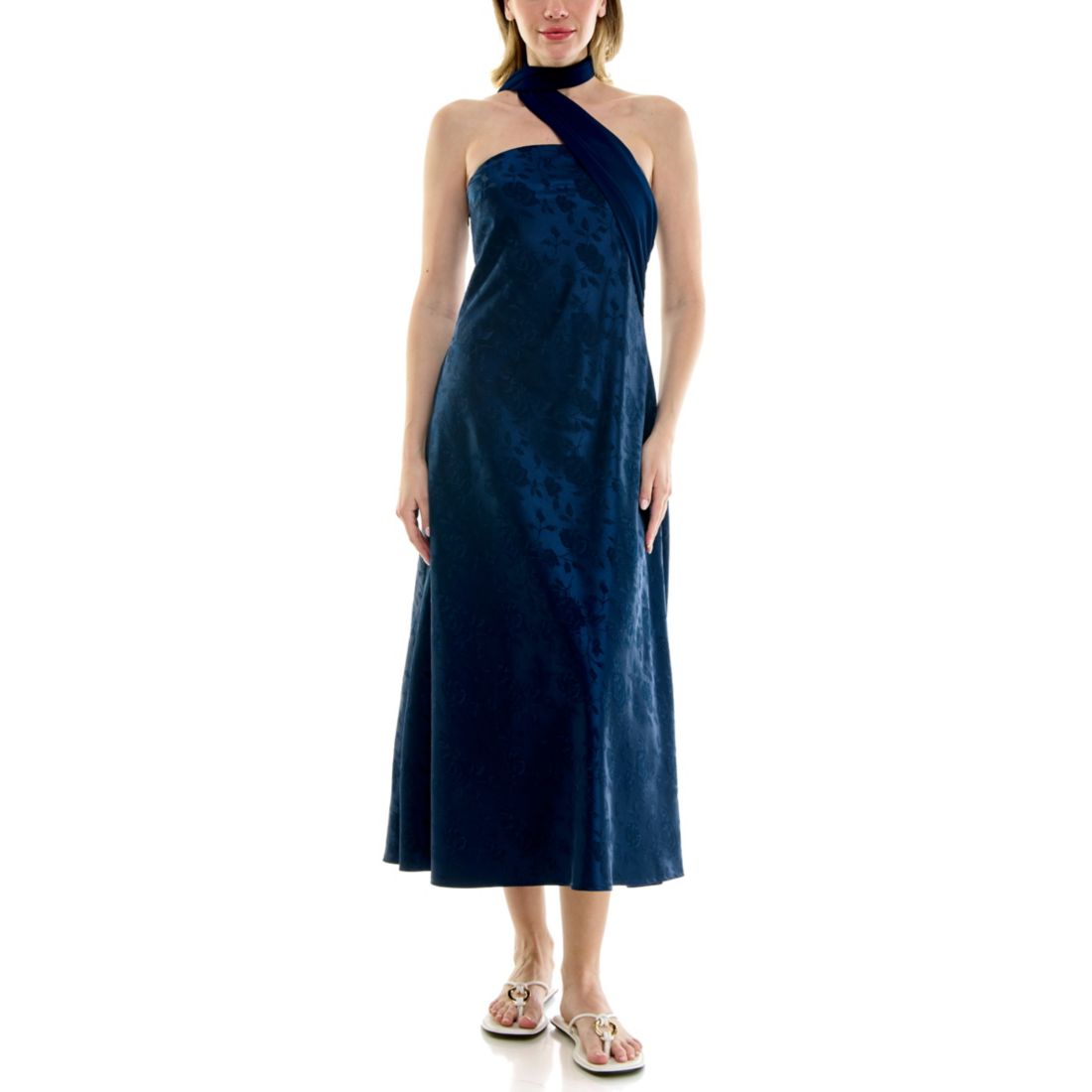 Row A Juniors' Strapless Midi Dress