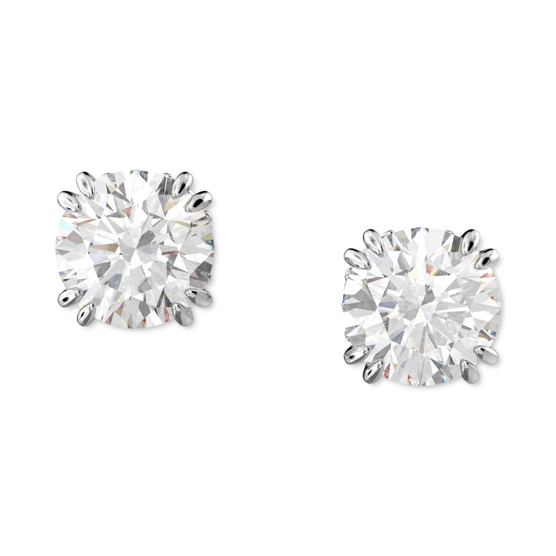 Swarovski Silver-Tone Constella Crystal Stud Earrings