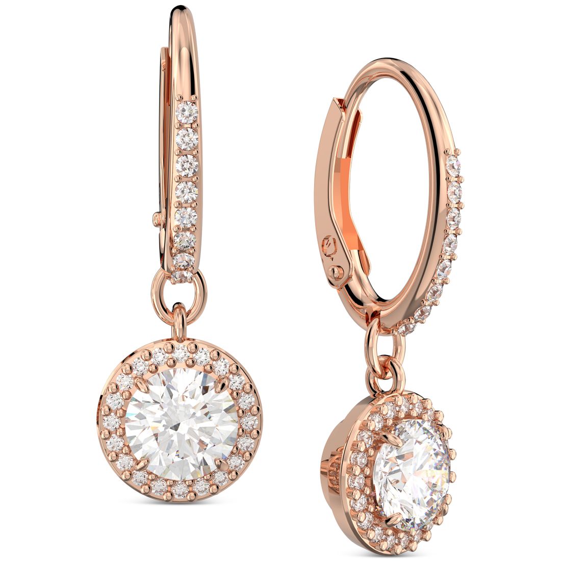 Swarovski Silver-Tone Constella Crystal Drop Earrings