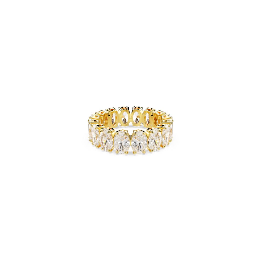 Swarovski Matrix Gold-Tone Plated Oval Cut Ring