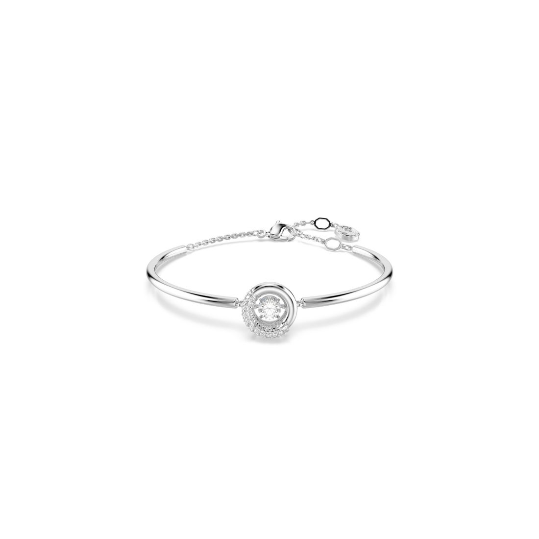 Swarovski Swaroski Dextera Rhodium Plated Bangle