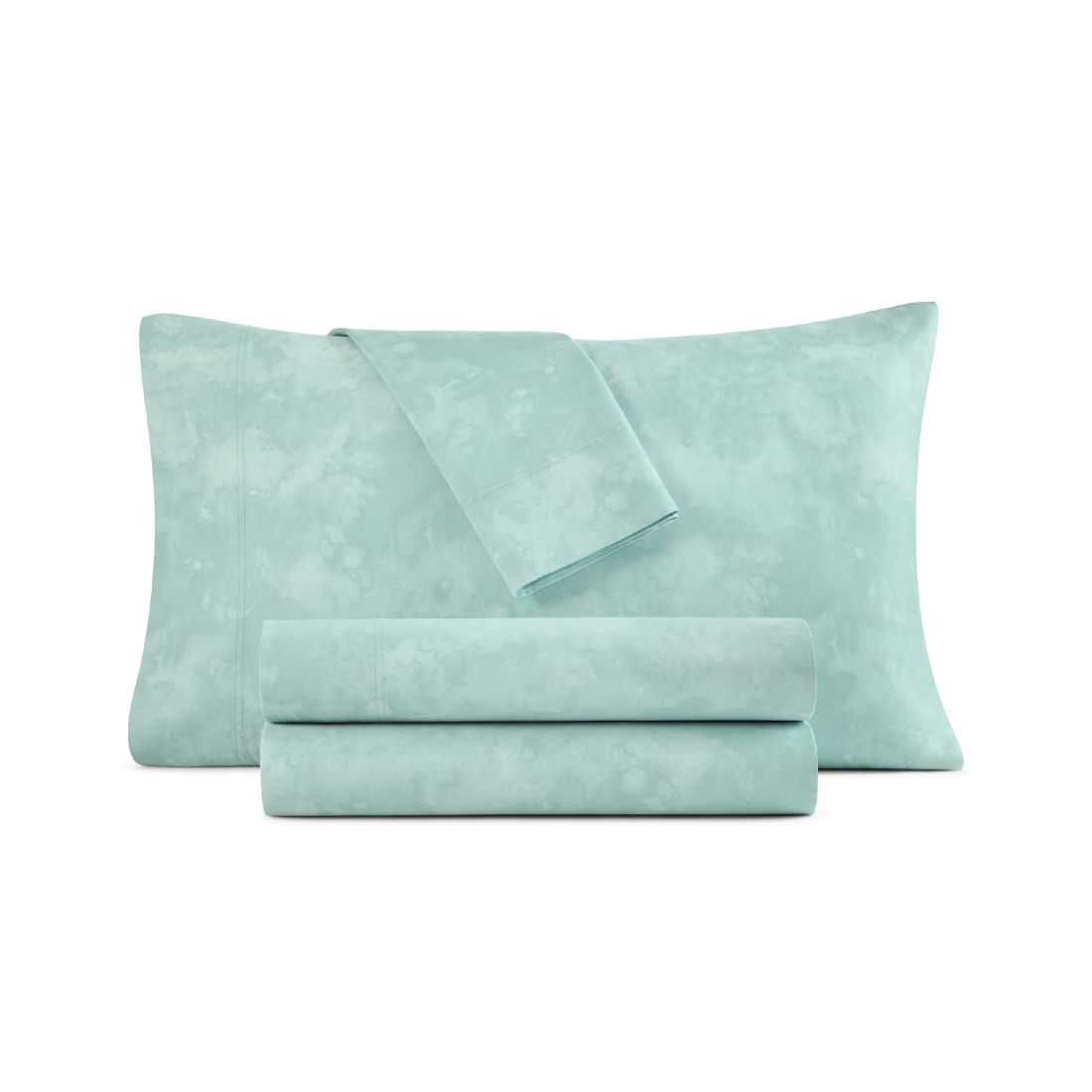 Macy's 1200 Thread Count Cotton Blend Watercolor Printed 4-Piece Sheet Sets