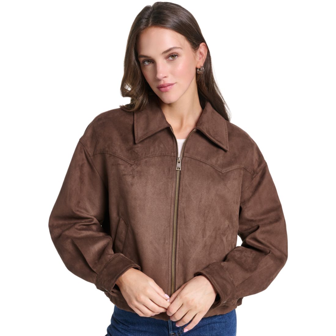 Levi's Women's Western Yoke Bubble Hem Collared Jacket