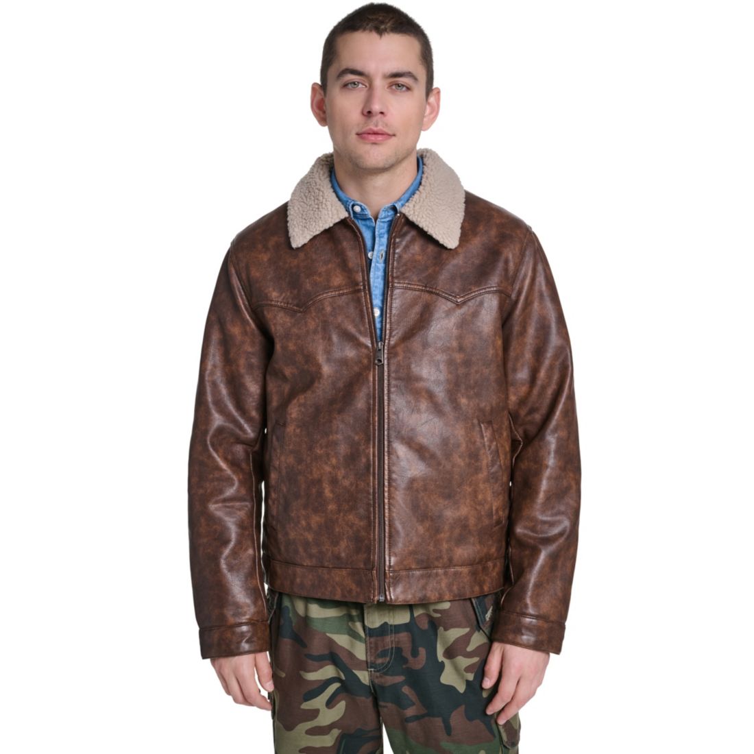 Levi's Men's Sherpa Collar Rancher Jacket