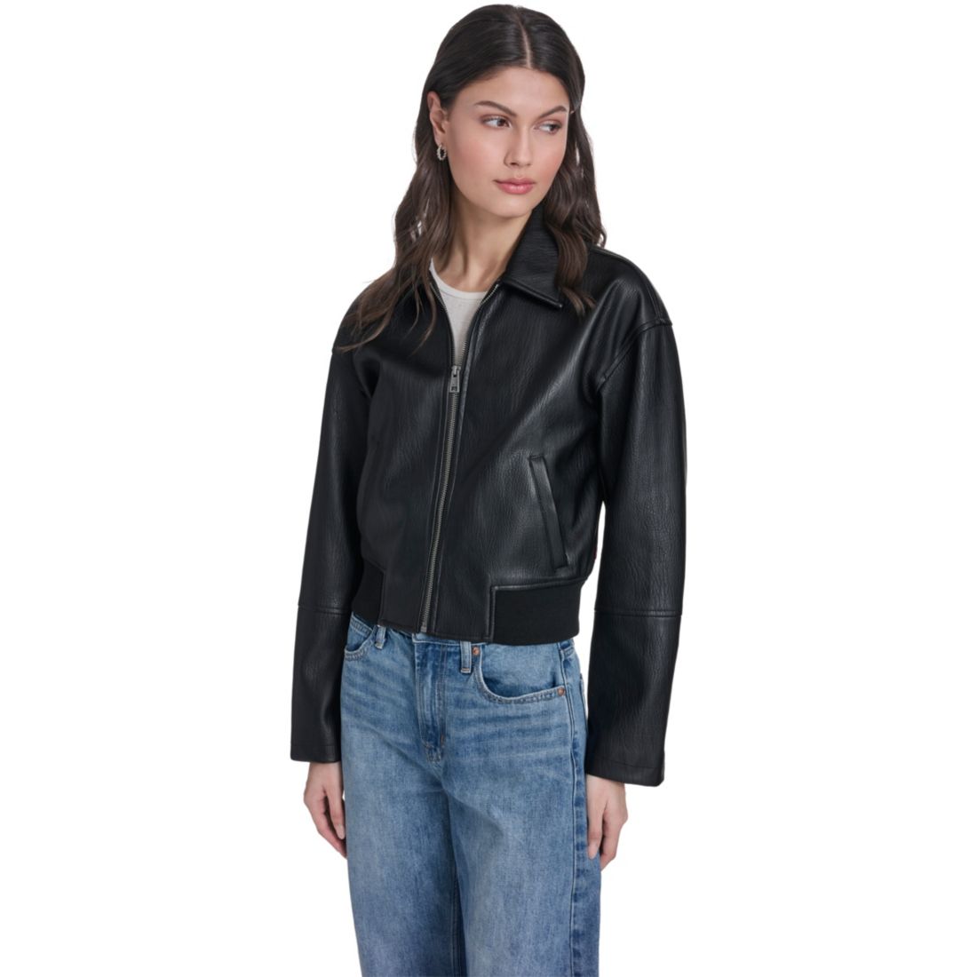 Levi s Women's Faux Leather Bomber Jacket